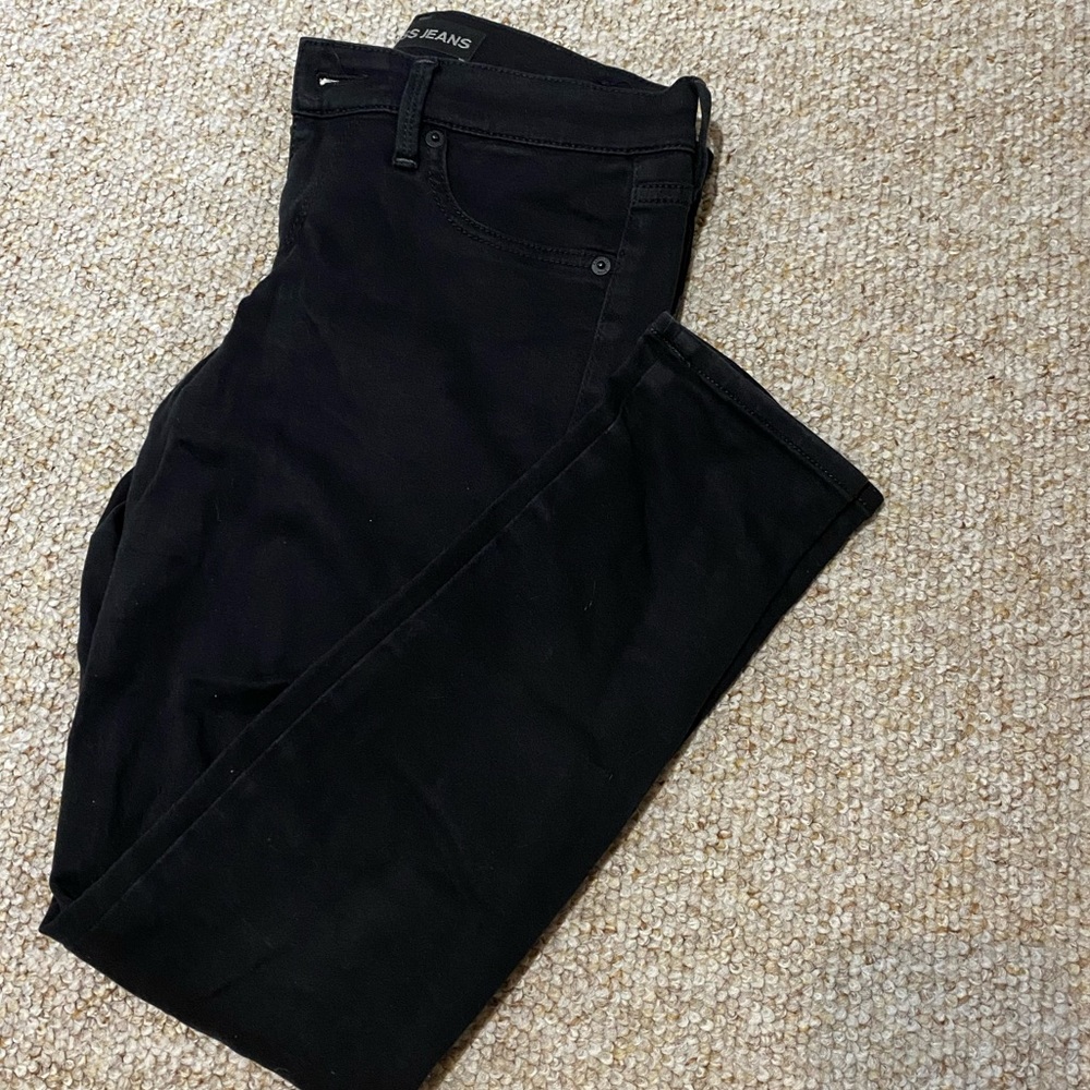 Express Low Rise Black Jean Petite 4